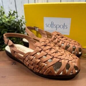 Softspots Women's Tobago Slingback Flats Sandals Size 10 N